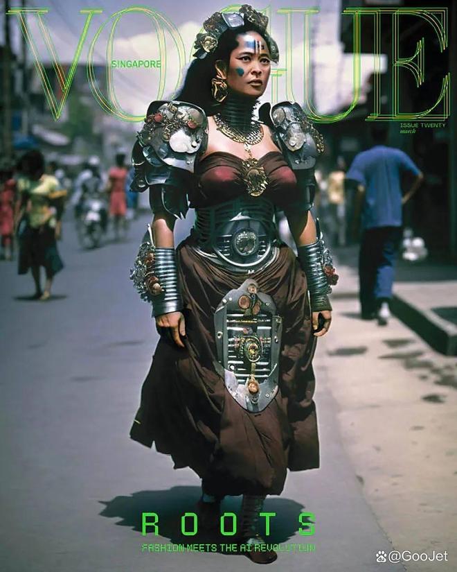 澳大利亚版《VOGUE》刊登AI女模特大片引发争议不请真人了！(图4)